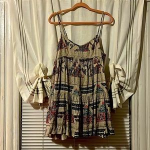 American Eagle Outfitters, medium, color is beige with a pattern